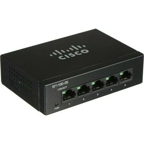 Cisco-SF100D-05-NA-5-Port-10-100-Desktop-Switch Cisco SF100D-05 5 Ports