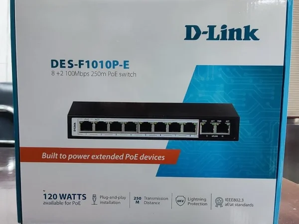 D-Link DES-F1010P-E POE Switch.